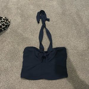 Abercrombie Black Crop Top